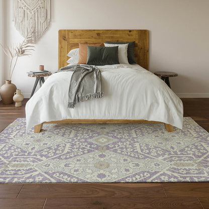 Premium Machine Washable Mayfield AMF863 Lavender 2'6" x 3'10" Rug