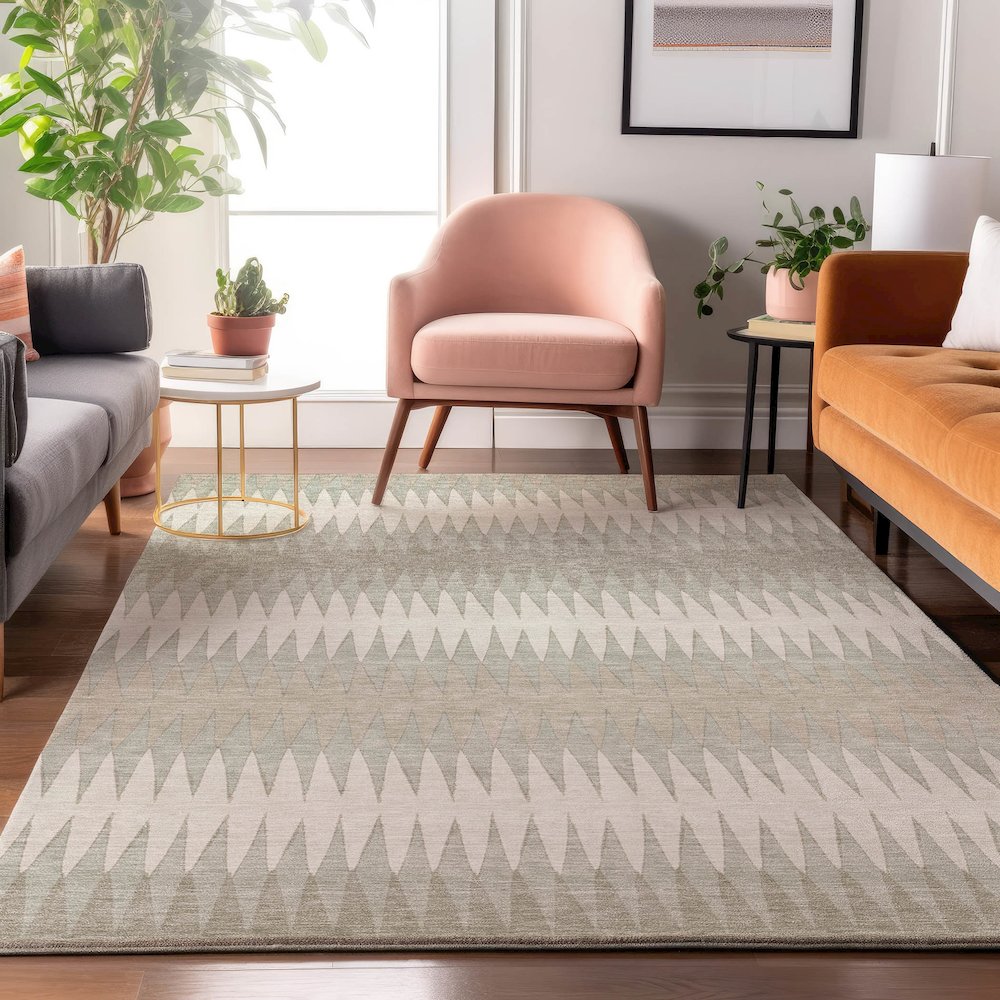 Premium Machine Washable Mayfield AMF867 Ivory 2'6" x 3'10" Rug