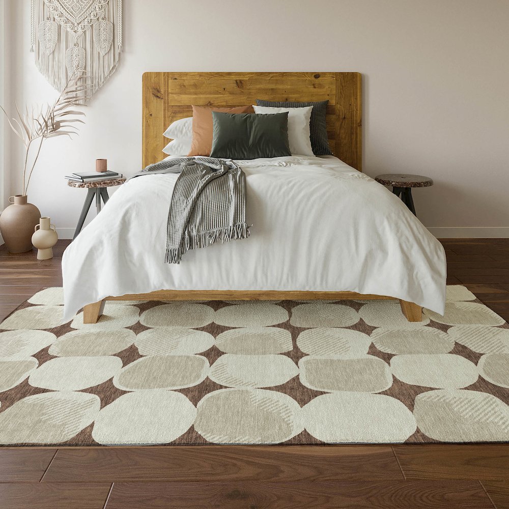 Premium Machine Washable Mayfield AMF870 Brown 2'6" x 3'10" Rug