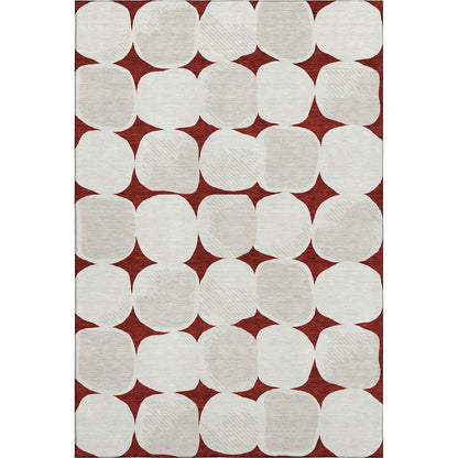 Premium Machine Washable Mayfield AMF870 Burgundy 2'6" x 3'10" Rug