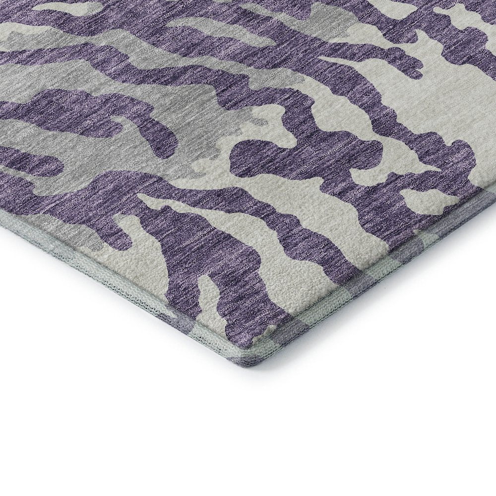 Premium Machine Washable Mayfield AMF873 Purple 1'8" x 2'6" Rug
