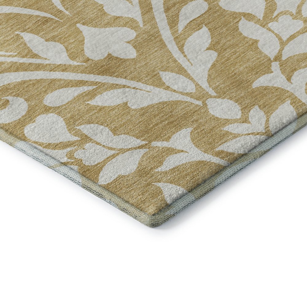 Premium Machine Washable Mayfield AMF875 Gold 1'8" x 2'6" Rug