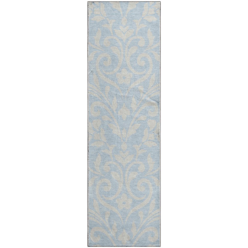 Premium Machine Washable Mayfield AMF875 Sky 2'3" x 7'6" Runner Rug