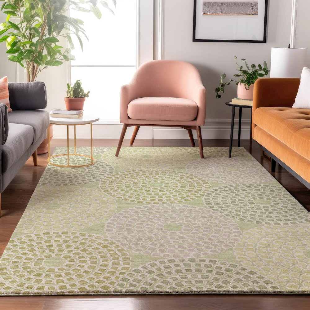 Premium Machine Washable Mayfield AMF882 Mint 2'6" x 3'10" Rug