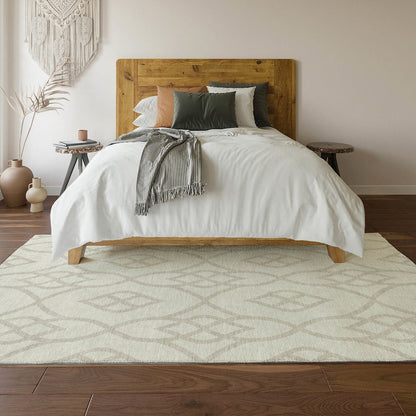 Premium Machine Washable Mayfield AMF884 Ivory 2'6" x 3'10" Rug