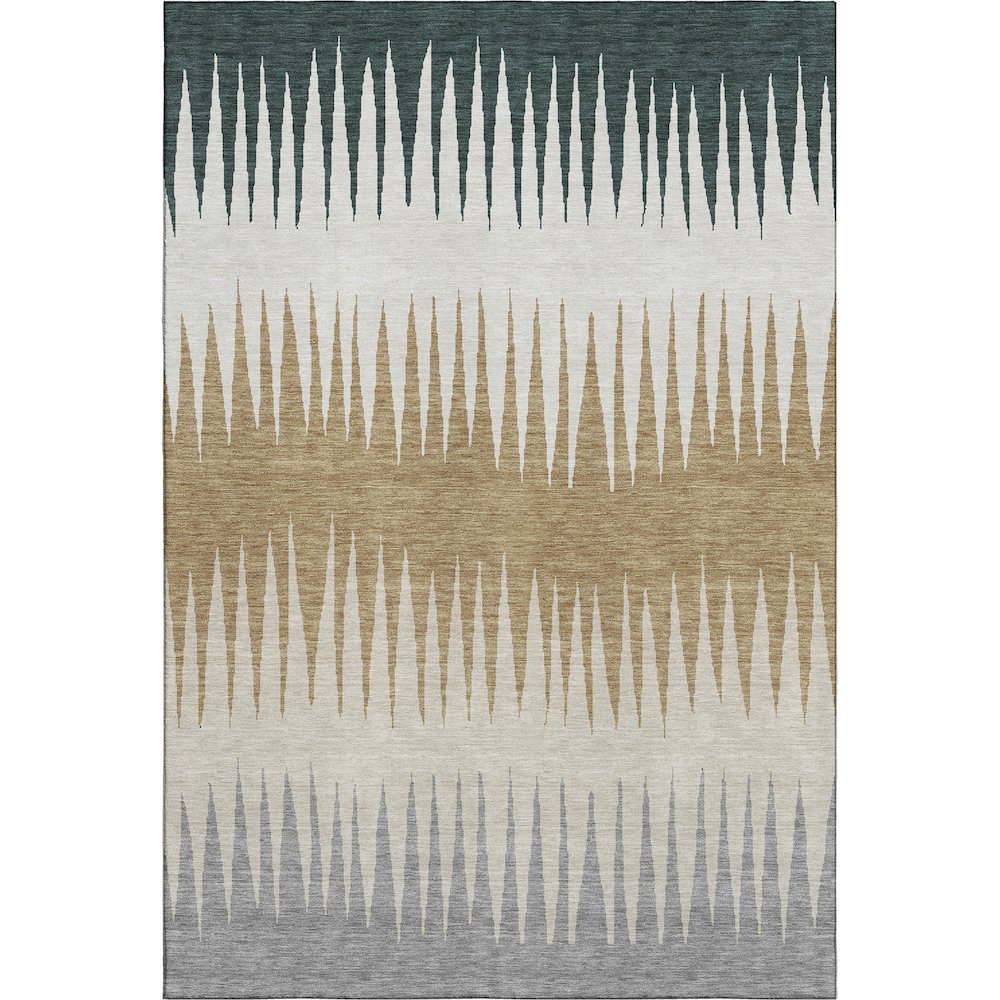 Premium Machine Washable Mayfield AMF886 Charcoal 2'6" x 3'10" Rug