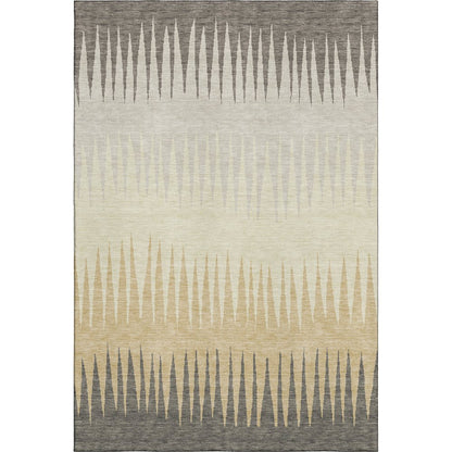 Premium Machine Washable Mayfield AMF886 Taupe 2'6" x 3'10" Rug
