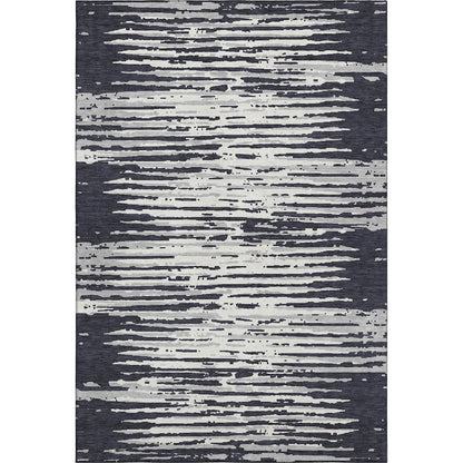 Premium Machine Washable Mayfield AMF888 Black 2'6" x 3'10" Rug