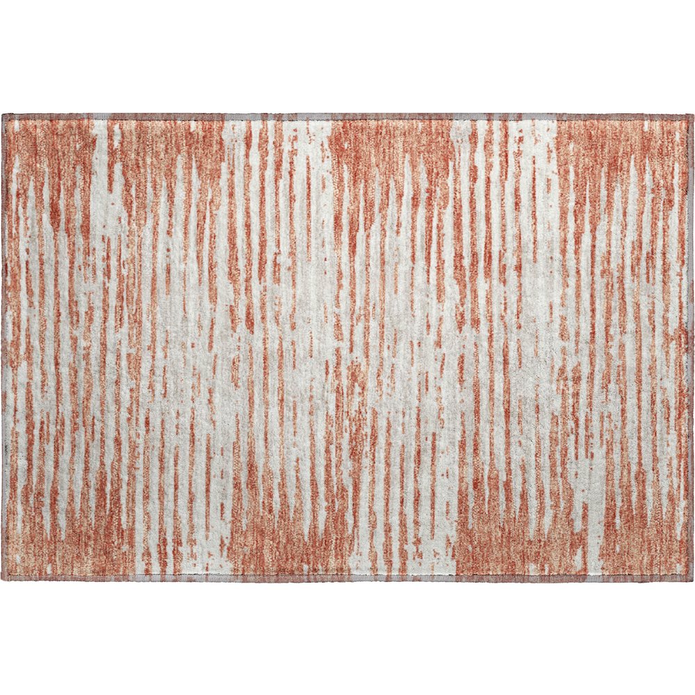 Premium Machine Washable Mayfield AMF888 Coral 1'8" x 2'6" Rug