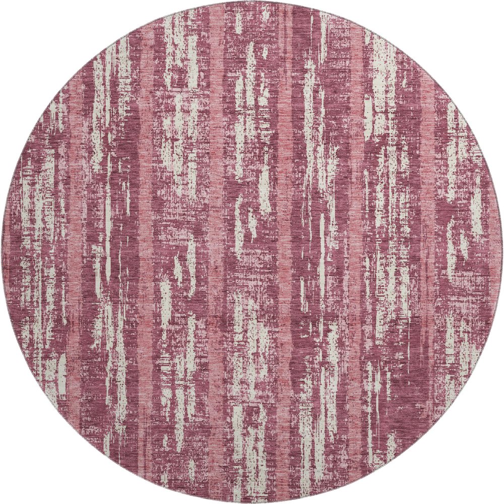 Premium Machine Washable Mayfield AMF892 Blush 8' x 8' Round Rug