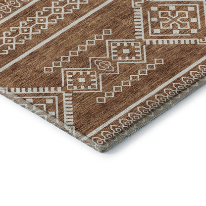 Premium Machine Washable Mayfield AMF901 Paprika 1'8" x 2'6" Rug