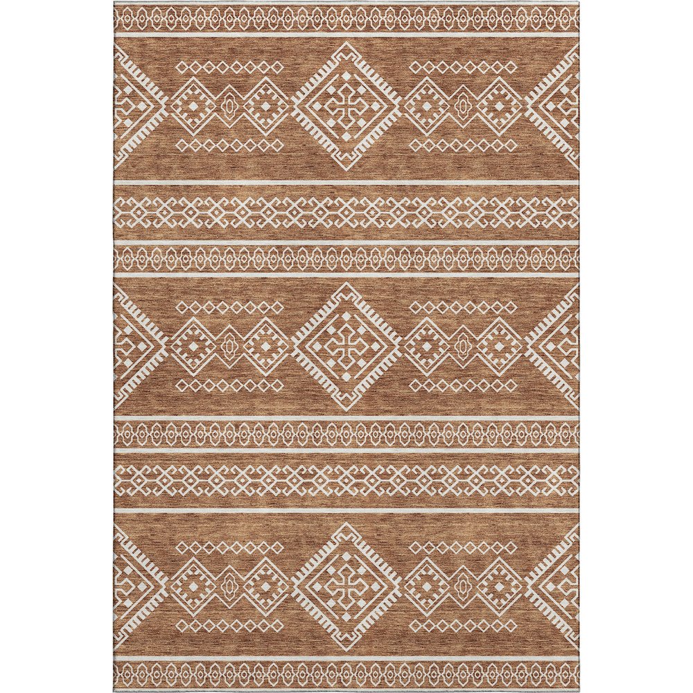 Premium Machine Washable Mayfield AMF901 Paprika 2'6" x 3'10" Rug