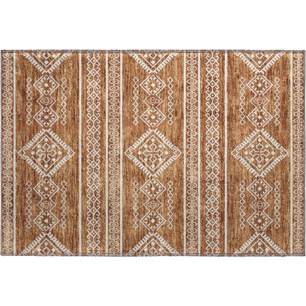 Premium Machine Washable Mayfield AMF901 Paprika 1'8" x 2'6" Rug