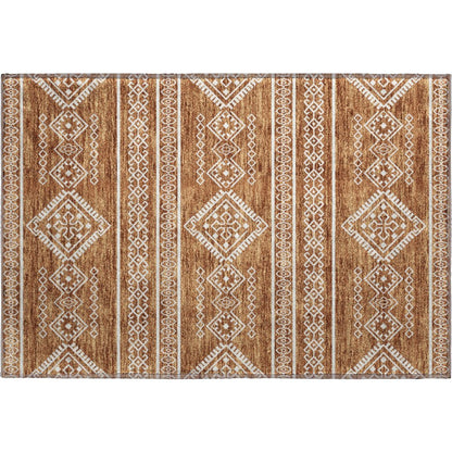 Premium Machine Washable Mayfield AMF901 Paprika 1'8" x 2'6" Rug