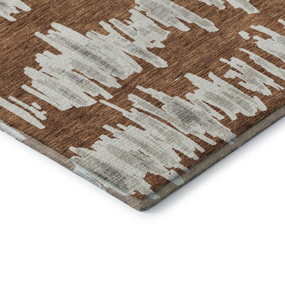 Premium Machine Washable Mayfield AMF905 Paprika 1'8" x 2'6" Rug