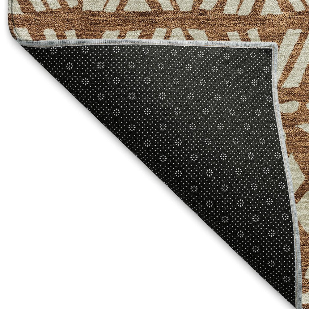Premium Machine Washable Mayfield AMF907 Terracotta 1'8" x 2'6" Rug