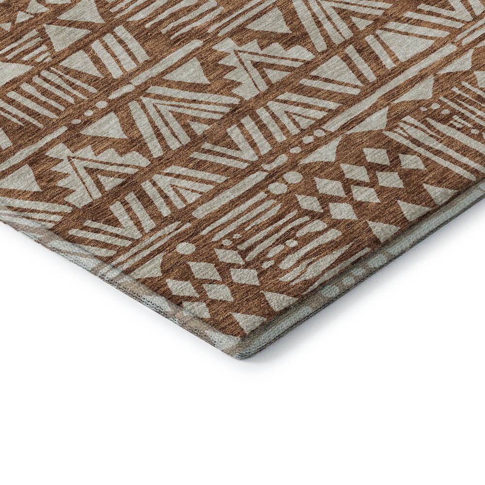 Premium Machine Washable Mayfield AMF907 Terracotta 1'8" x 2'6" Rug
