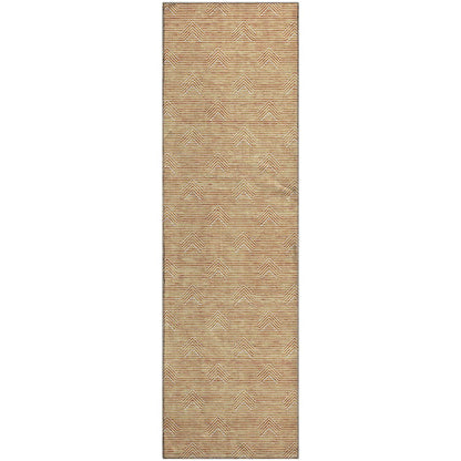 Premium Machine Washable Mayfield AMF910 Orange 2'3" x 7'6" Runner Rug