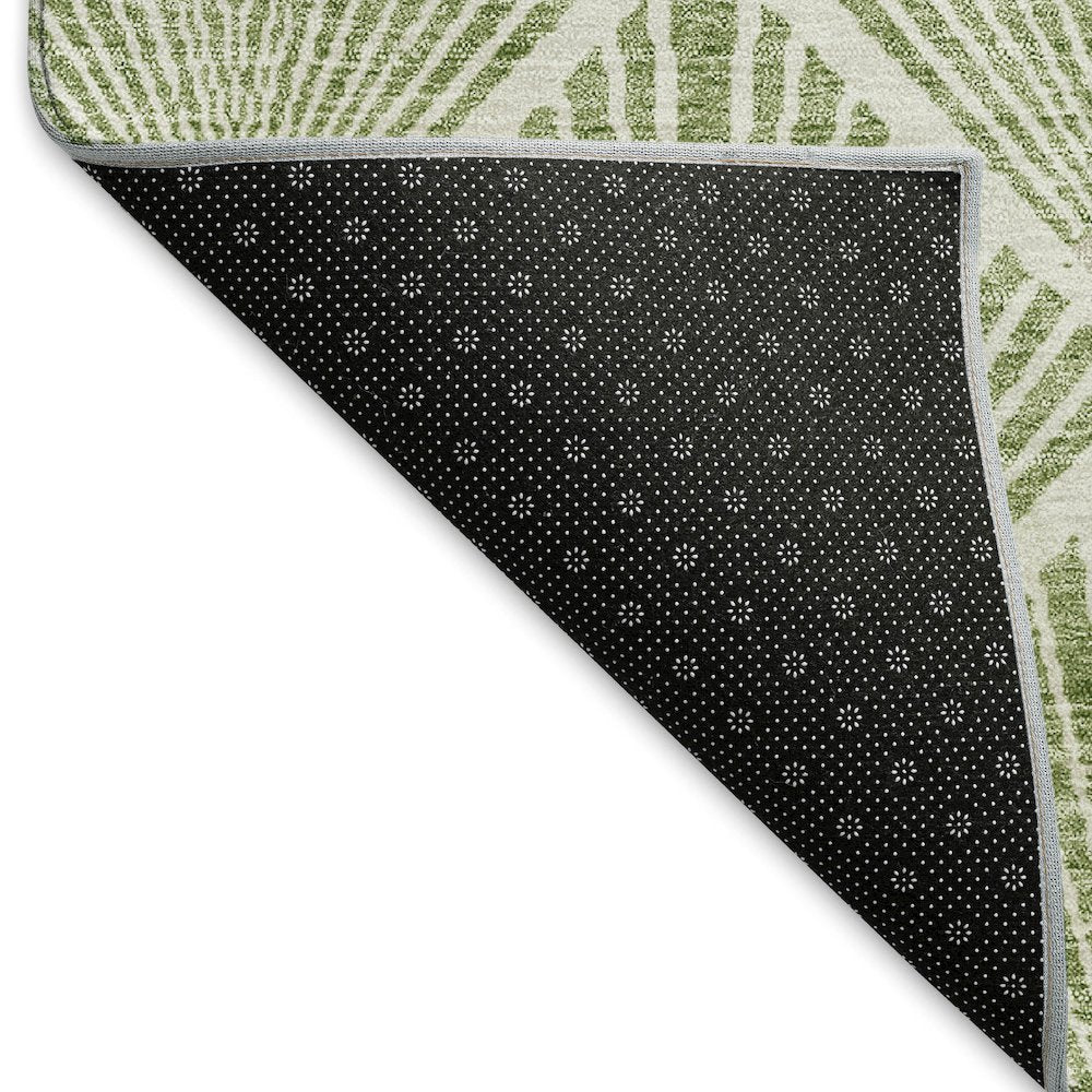 Premium Machine Washable Mayfield AMF914 Green 1'8" x 2'6" Rug