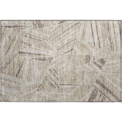Premium Machine Washable Mayfield AMF915 Beige 1'8" x 2'6" Rug