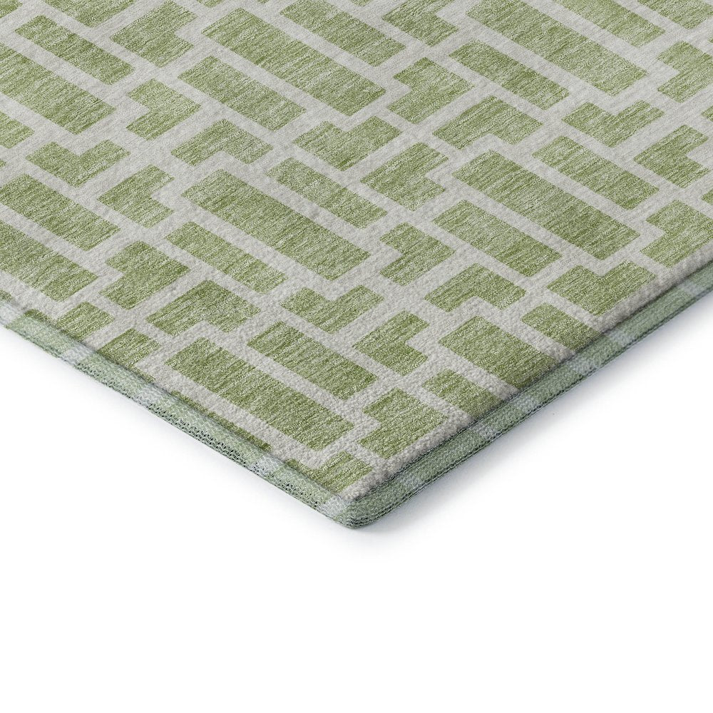 Premium Machine Washable Mayfield AMF916 Aloe 1'8" x 2'6" Rug
