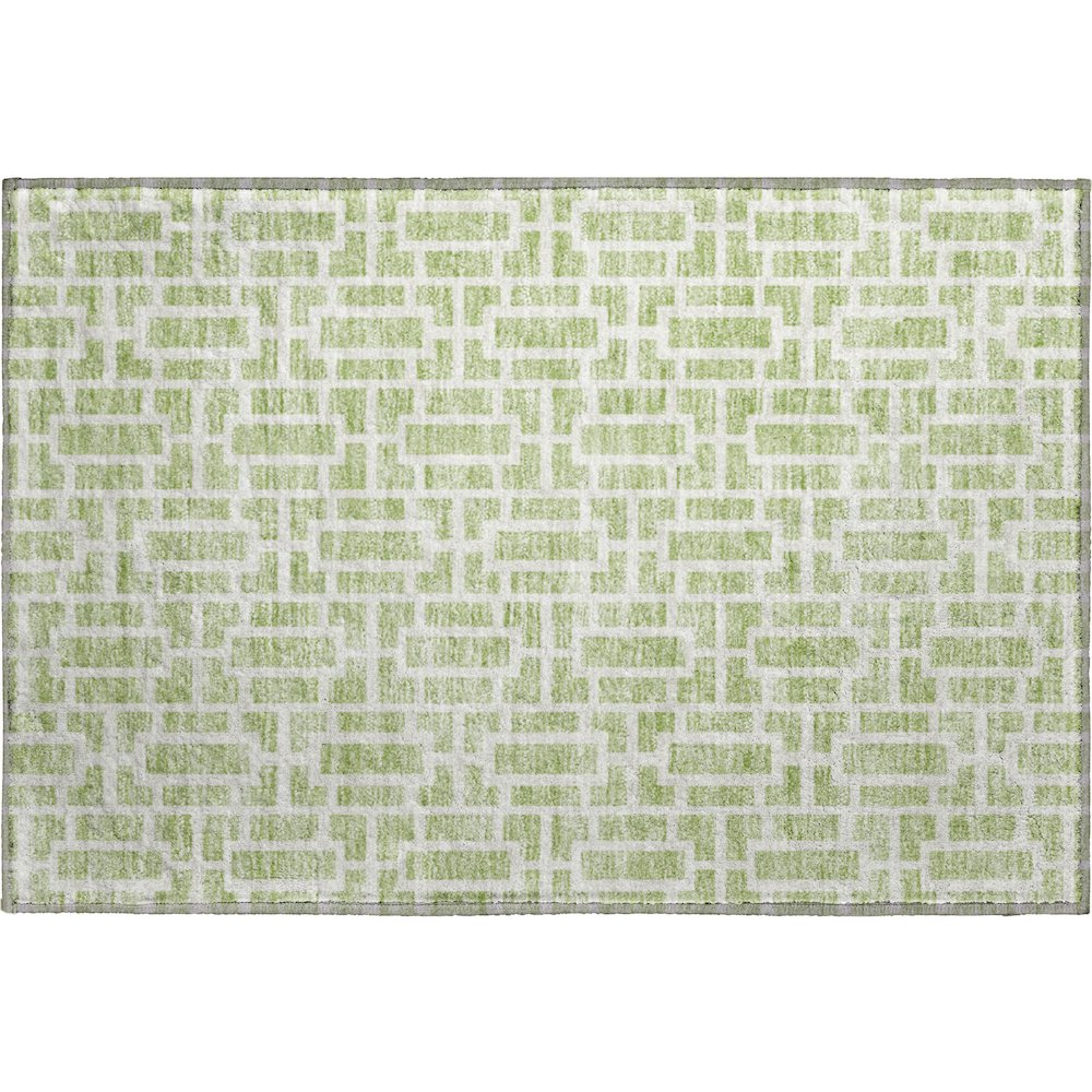 Premium Machine Washable Mayfield AMF916 Aloe 1'8" x 2'6" Rug