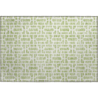 Premium Machine Washable Mayfield AMF916 Aloe 1'8" x 2'6" Rug