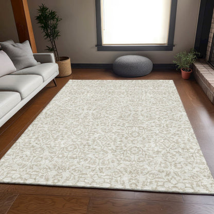 Premium Machine Washable Mayfield AMF920 Ivory 2'6" x 3'10" Rug