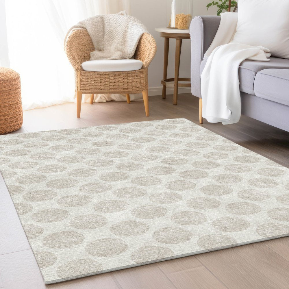 Premium Machine Washable Mayfield AMF921 Ivory 2'6" x 3'10" Rug