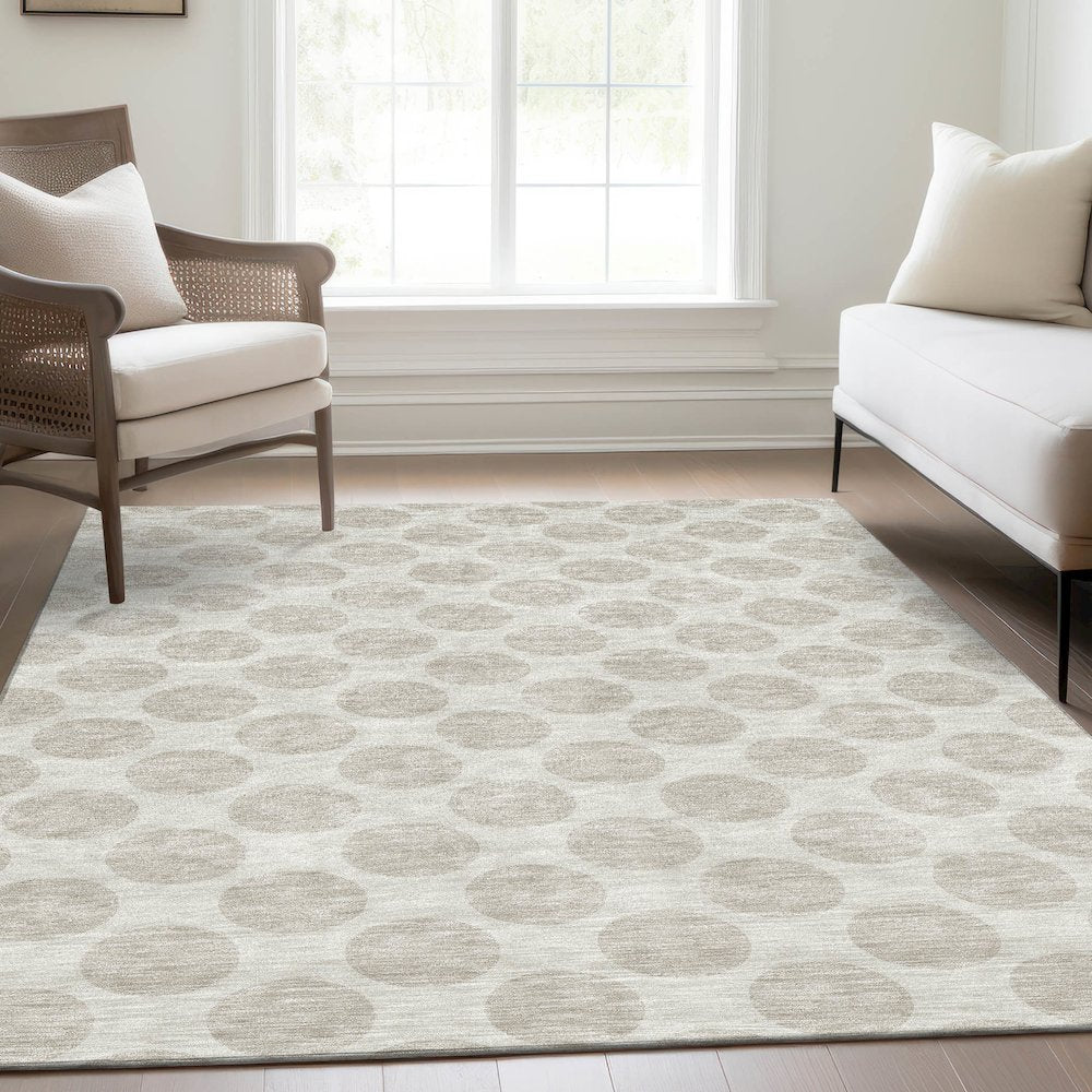 Premium Machine Washable Mayfield AMF921 Ivory 2'6" x 3'10" Rug