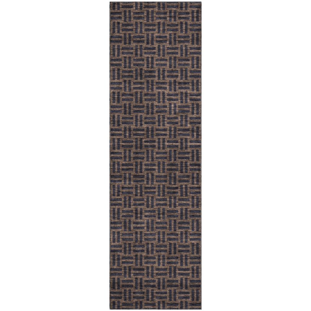 Premium Machine Washable Mayfield AMF925 Chocolate 2'3" x 7'6" Runner Rug