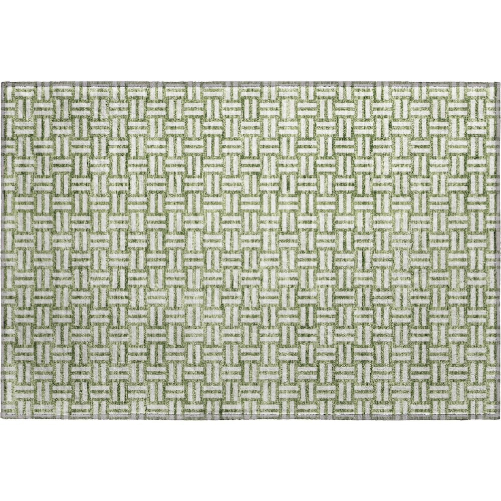 Premium Machine Washable Mayfield AMF925 Green 1'8" x 2'6" Rug