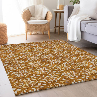 Premium Machine Washable Mayfield AMF930 Paprika 2'6" x 3'10" Rug