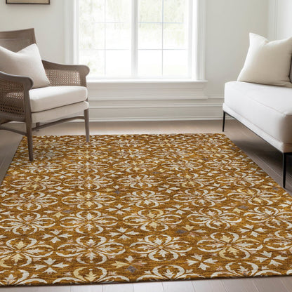 Premium Machine Washable Mayfield AMF930 Paprika 2'6" x 3'10" Rug