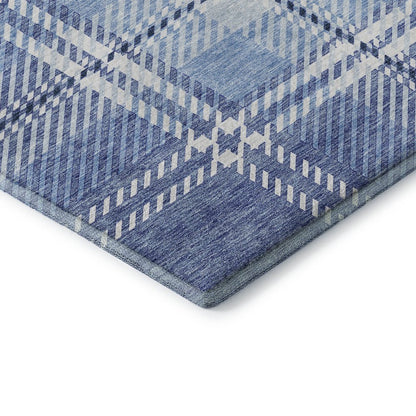 Premium Machine Washable Mayfield AMF935 Denim 1'8" x 2'6" Rug