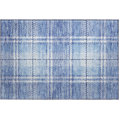 Premium Machine Washable Mayfield AMF935 Denim 1'8" x 2'6" Rug