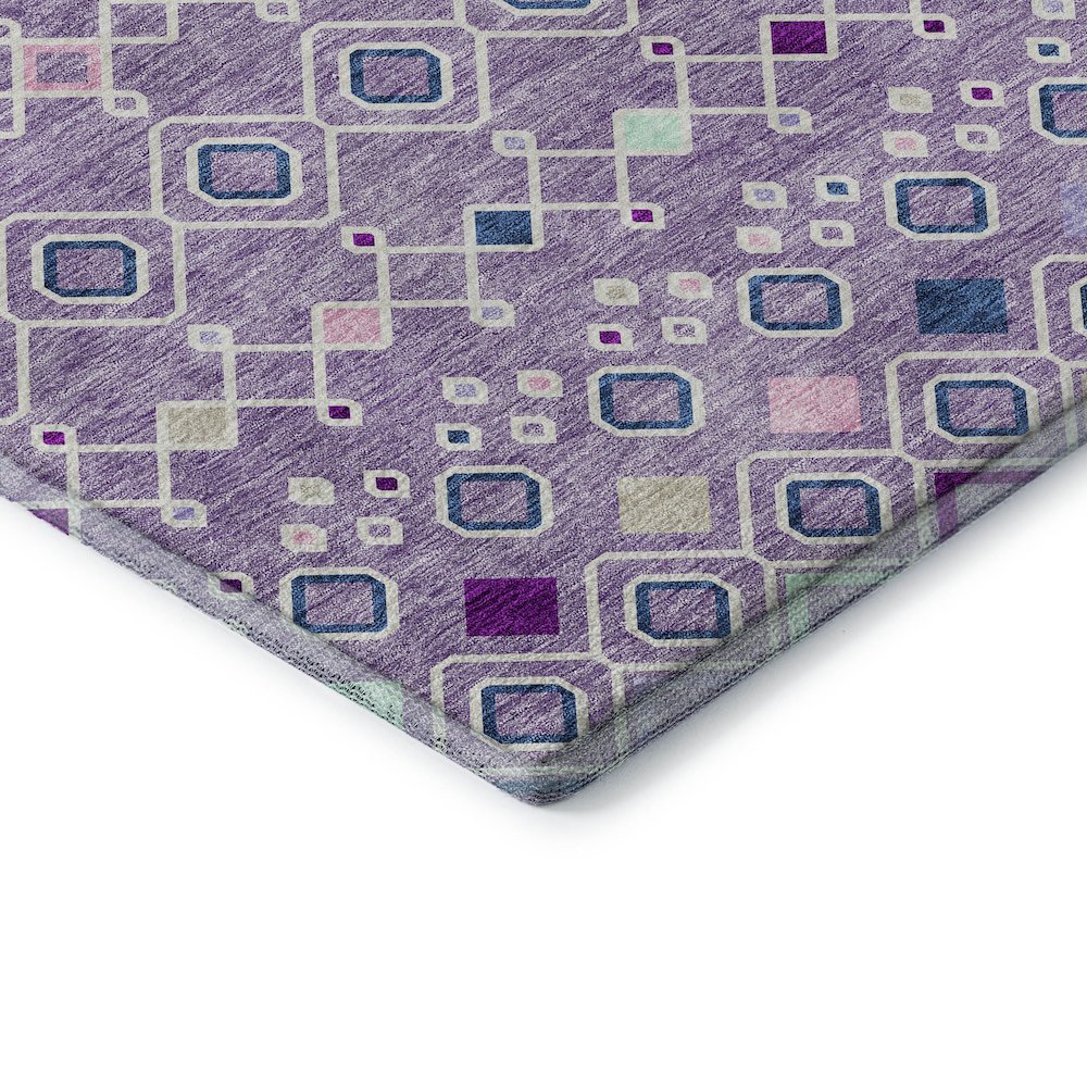 Premium Machine Washable Mayfield AMF938 Lavender 1'8" x 2'6" Rug