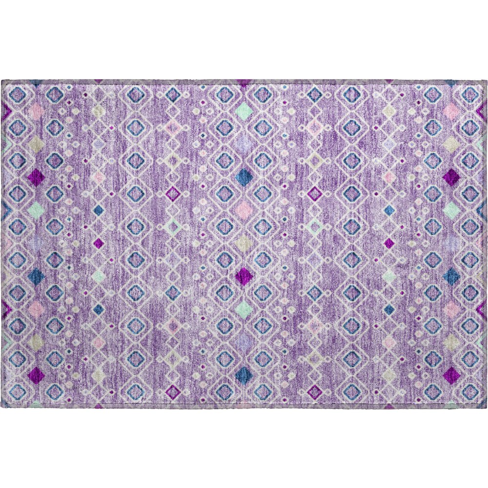 Premium Machine Washable Mayfield AMF938 Lavender 1'8" x 2'6" Rug