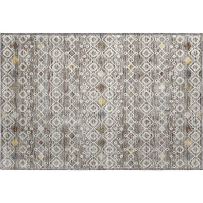 Premium Machine Washable Mayfield AMF938 Taupe 1'8" x 2'6" Rug