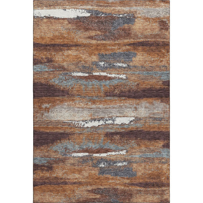 Premium Machine Washable Mayfield AMF942 Copper 2'6" x 3'10" Rug