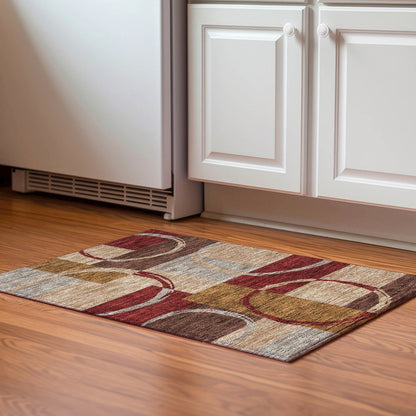 Premium Machine Washable Mayfield AMF943 Wheat 1'8" x 2'6" Rug