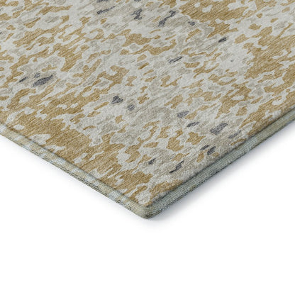 Premium Machine Washable Mayfield AMF944 Gold 1'8" x 2'6" Rug