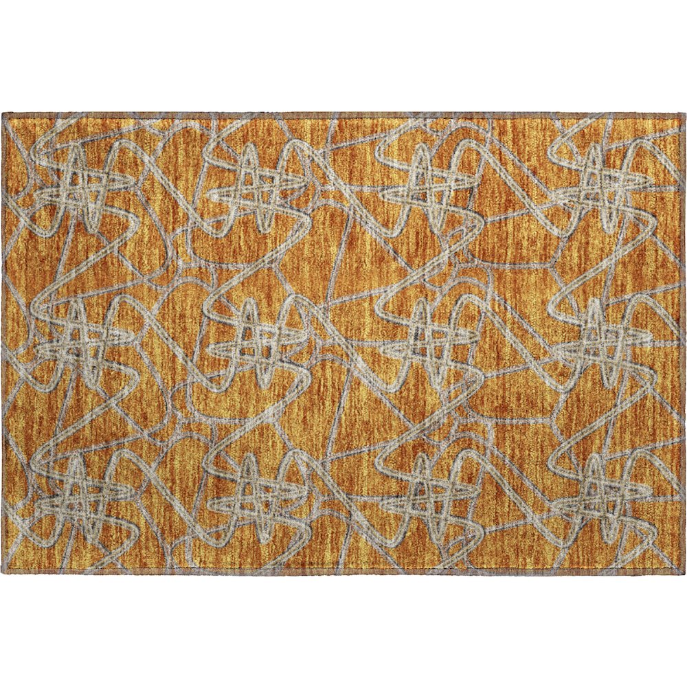 Premium Machine Washable Mayfield AMF947 Terracotta 1'8" x 2'6" Rug