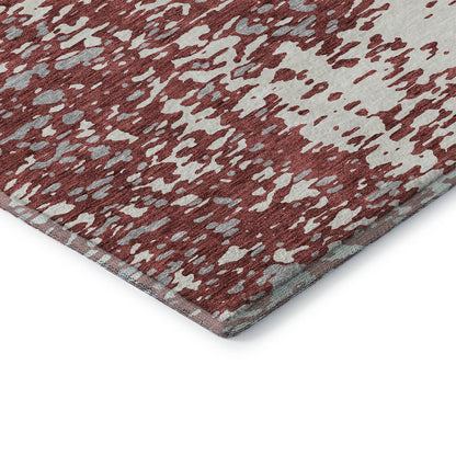 Premium Machine Washable Mayfield AMF949 Garnet 1'8" x 2'6" Rug