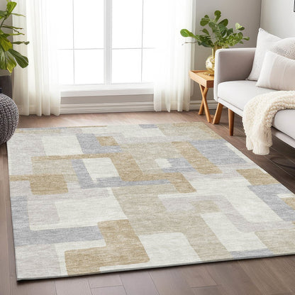 Premium Machine Washable Mayfield AMF955 Ivory 2'6" x 3'10" Rug