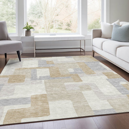 Premium Machine Washable Mayfield AMF955 Ivory 2'6" x 3'10" Rug