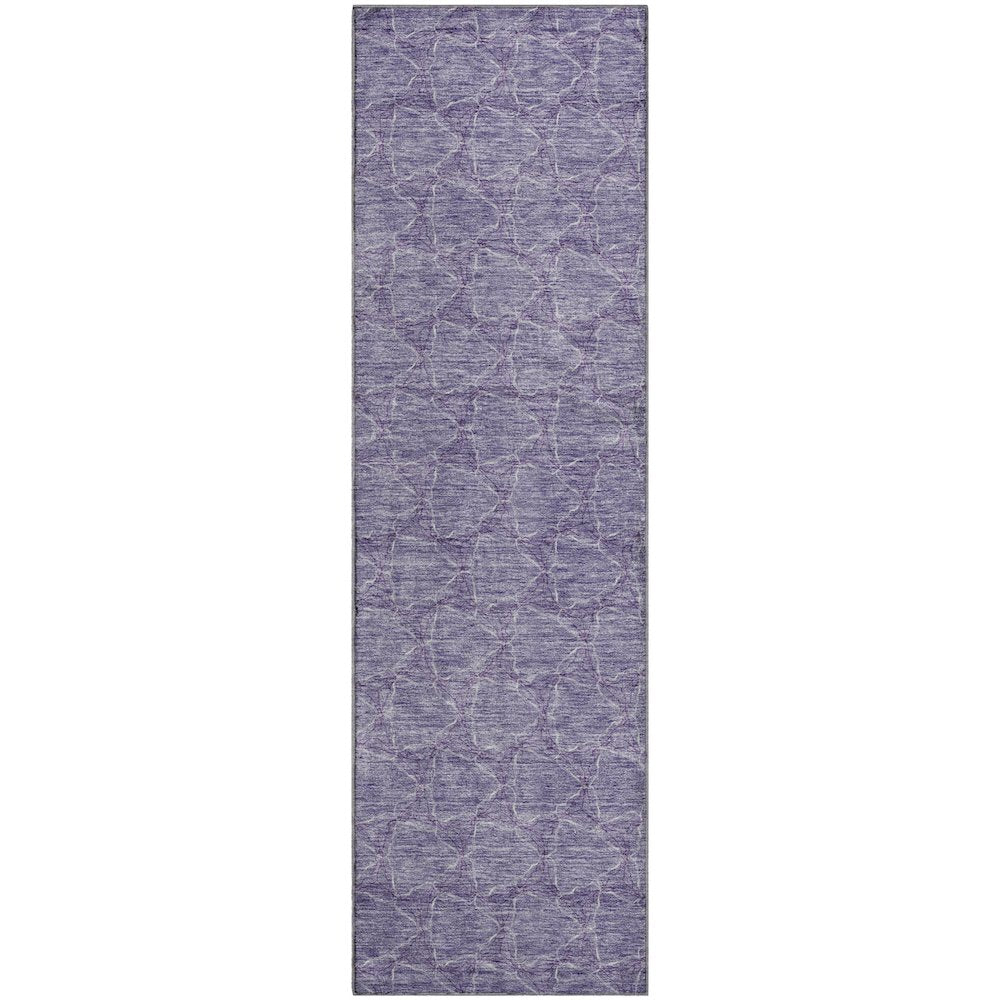 Premium Machine Washable Mayfield AMF960 Lavender 2'3" x 7'6" Runner Rug