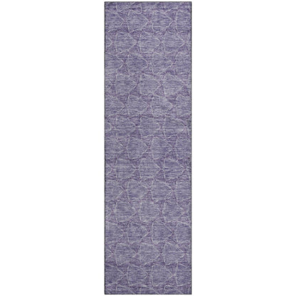 Premium Machine Washable Mayfield AMF960 Lavender 2'3" x 7'6" Runner Rug