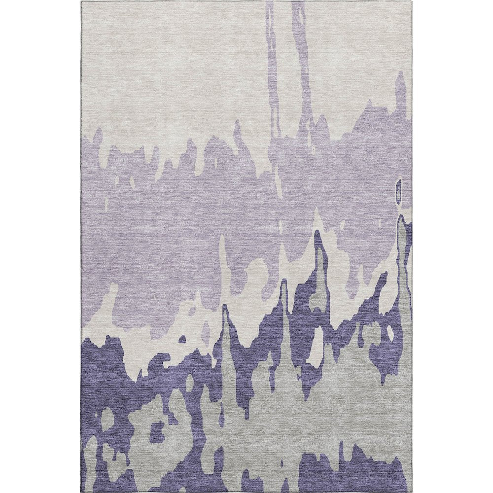 Premium Machine Washable Mayfield AMF961 Purple 2'6" x 3'10" Rug