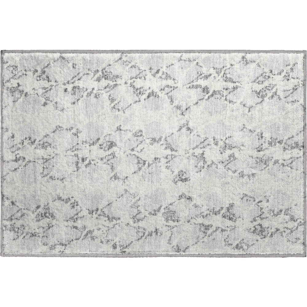 Premium Machine Washable Mayfield AMF969 Silver 1'8" x 2'6" Rug